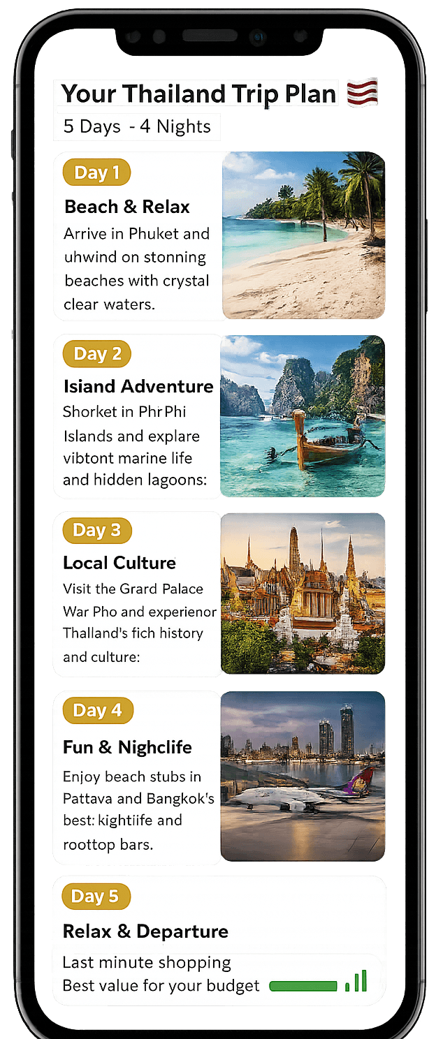 TripZip Trip Plan Preview