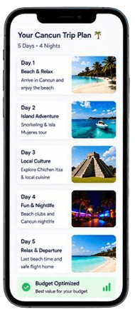 TripZip Trip Plan Preview